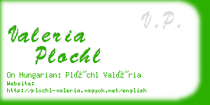 valeria plochl business card